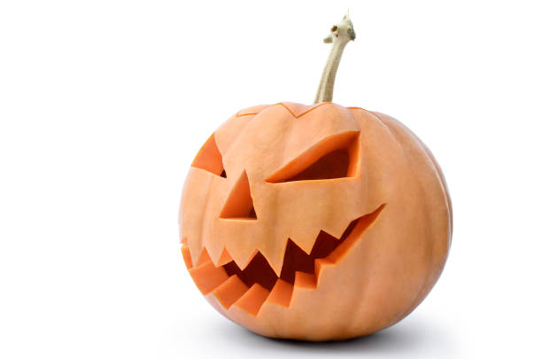 istock Jack's head of a lantern carved from pumpkin for Halloween 862468682