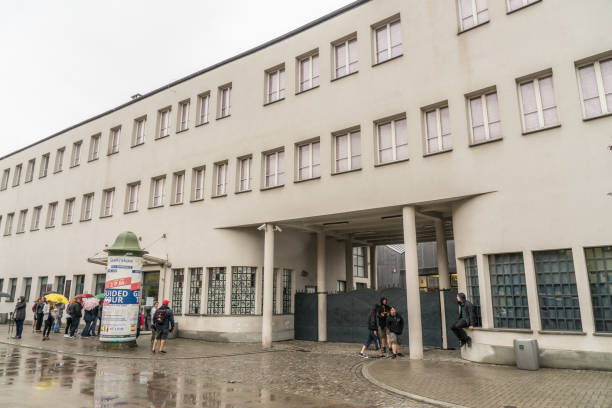 Krakau August 20th 2017: Tourists waiting to enter the former Schindler Factory