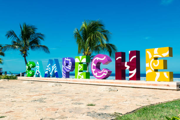 логотип кампече - campeche стоковые фото и изображения