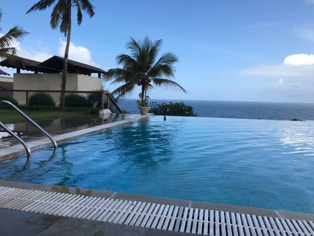 istock Swimming pool near beach 862503996