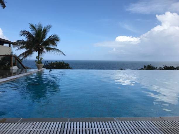 istock Swimming pool near beach 862506062