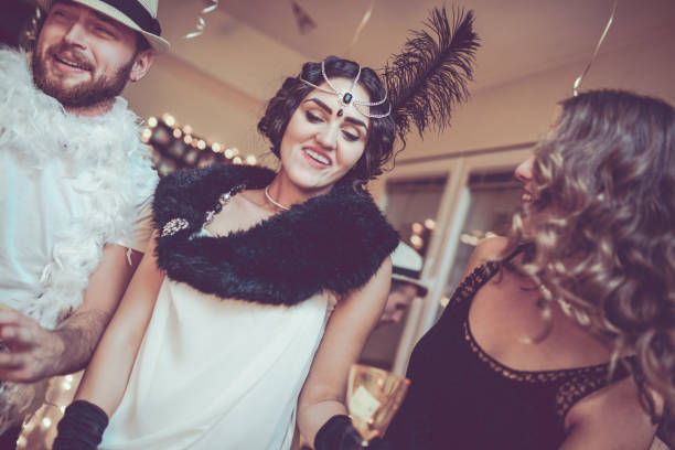 istock Group of Smiling Friends Having Great Party at Night 862515016