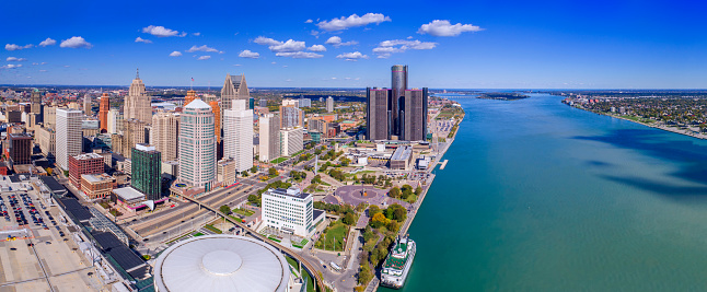 Detroit Aerial Panorama