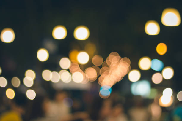 istock Bokeh from lighting on night walking street 862541478