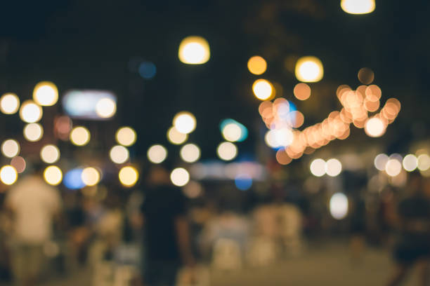 istock Bokeh from lighting on night walking street 862541492