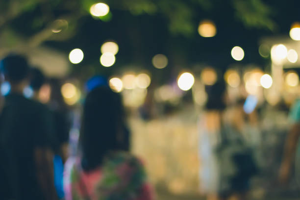 istock Bokeh from lighting on night walking street 862541498
