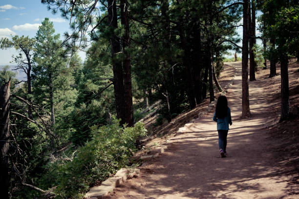 istock Girl Walking on Foot Path in Nature 862542078