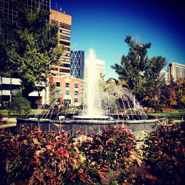 istock Memorial park fountain 862542606