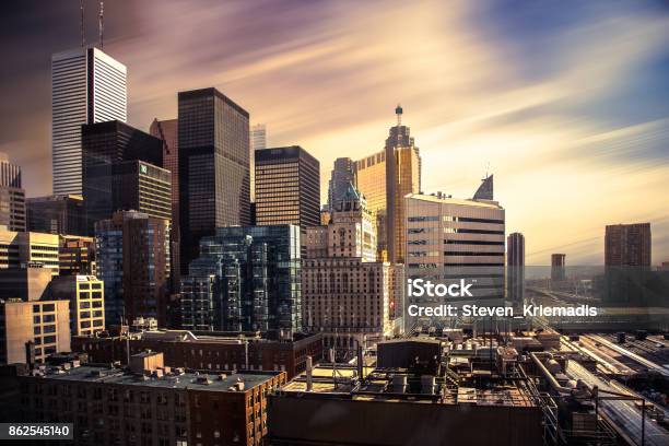 Toronto Skyline Stock Photo - Download Image Now - Toronto, Downtown District, Urban Skyline
