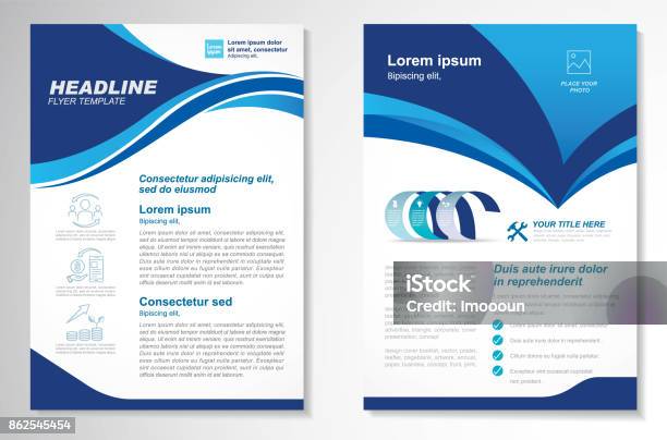 Vector Brochure Flyer Design Layout Template Stock Illustration - Download Image Now - Plan - Document, Flyer - Leaflet, Design