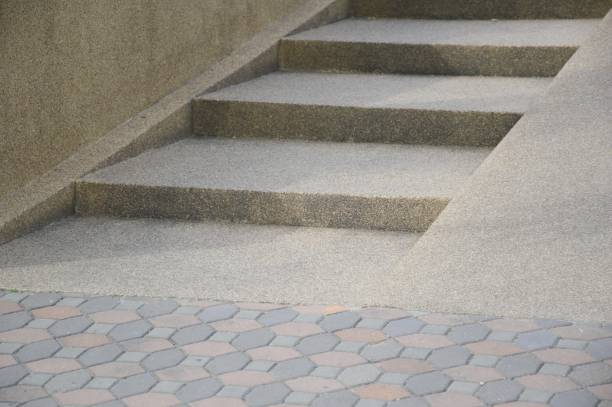 istock cement staircase in garden 862553454