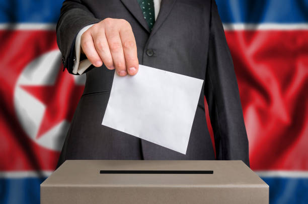 istock Election in North Korea - voting at the ballot box 862556722