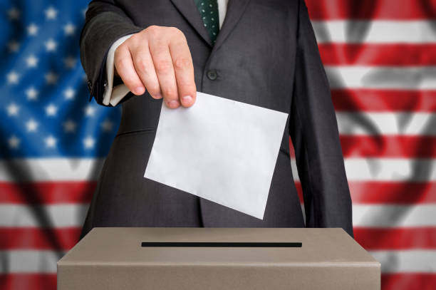 istock Election in USA - voting at the ballot box 862556736