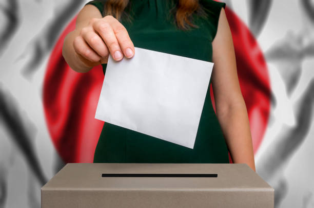 istock Election in Japan - voting at the ballot box 862556750