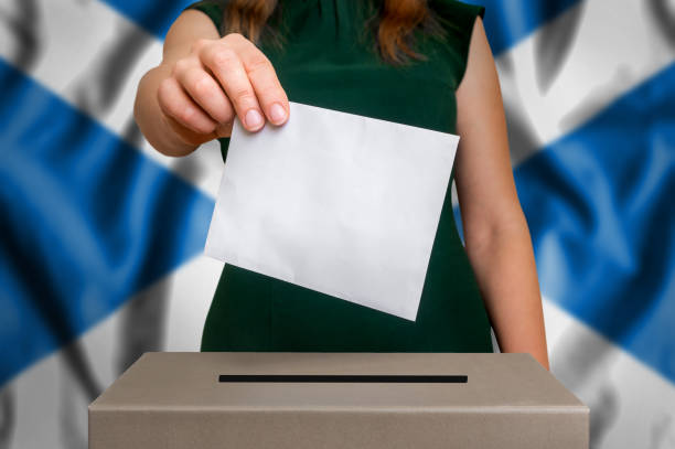 istock Election in Scotland - voting at the ballot box 862557006