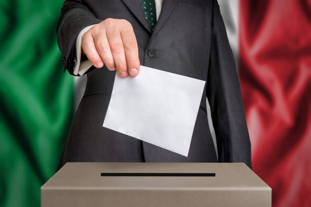 istock Election in Italy - voting at the ballot box 862557036