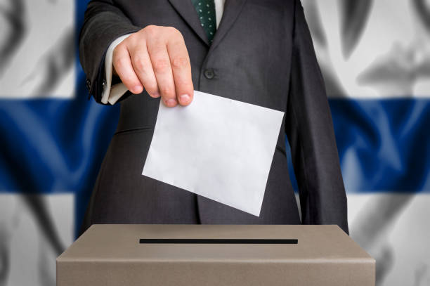 istock Election in Finland - voting at the ballot box 862557262