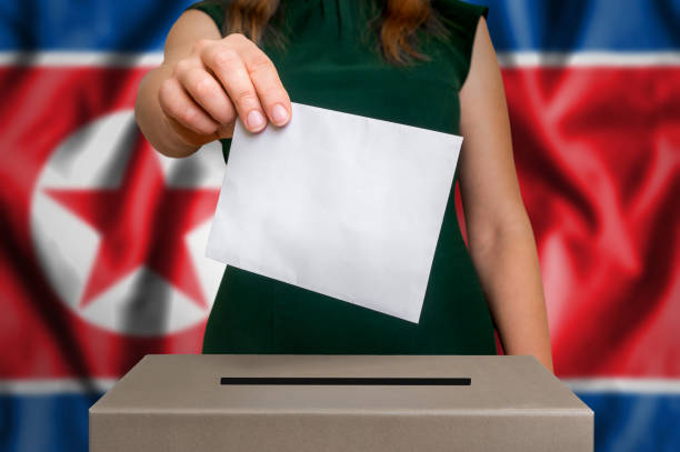 istock Election in North Korea - voting at the ballot box 862557424