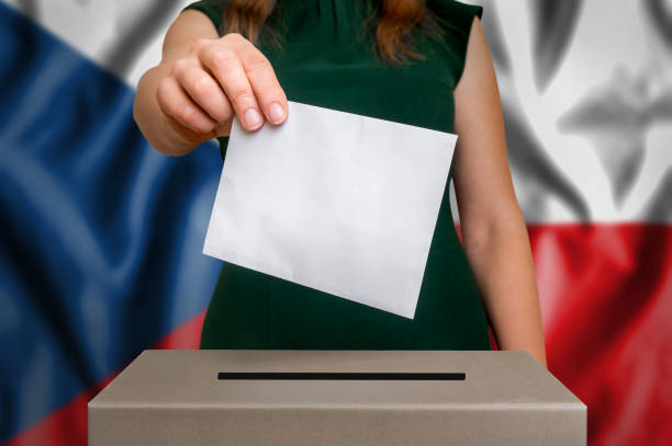 istock Election in Czech Republic - voting at the ballot box 862557538