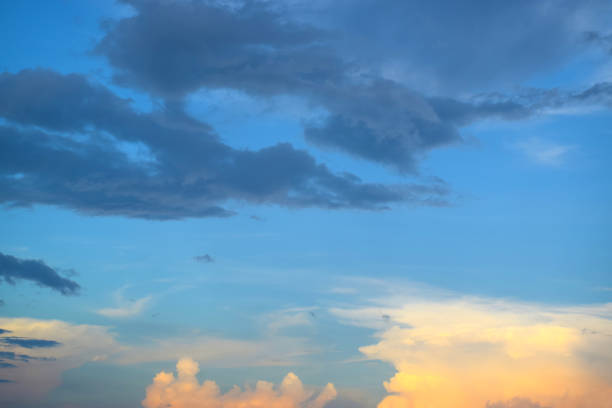 istock Blue sky with clouds sunrise and sunset 862565032