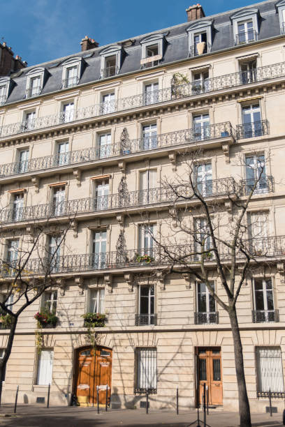 istock Paris, typical facade in the center 862570544