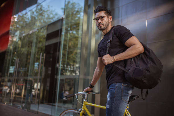 istock Riding bicycle in city 862572822