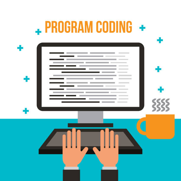 program coding wed software development languages process program coding wed software development languages process vector illustration java colombia stock illustrations