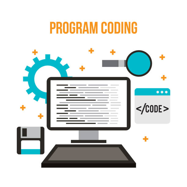 program coding wed software development languages process program coding wed software development languages process vector illustration java colombia stock illustrations