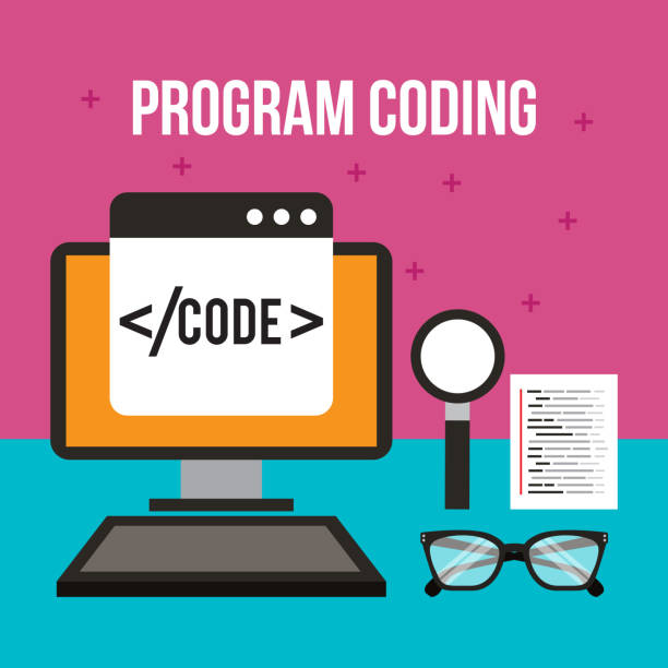 program coding wed software development languages process program coding wed software development languages process vector illustration java colombia stock illustrations