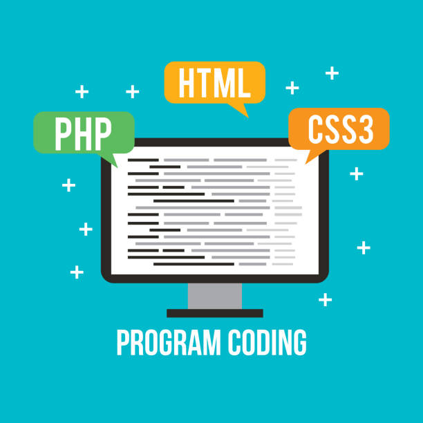 program coding wed software development languages process program coding wed software development languages process vector illustration java colombia stock illustrations