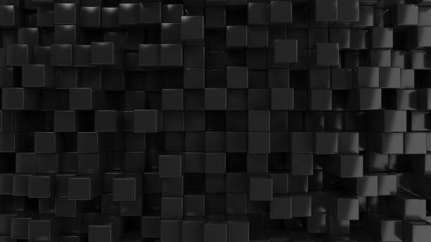 istock Wall of black cubes 862580172