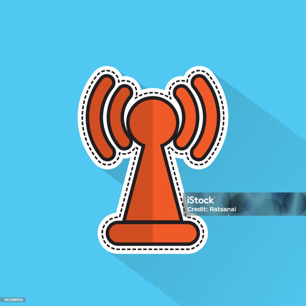 Wireless Network Vector Image Wireless Network Stock Illustration - Download Image Now - Computer ...
