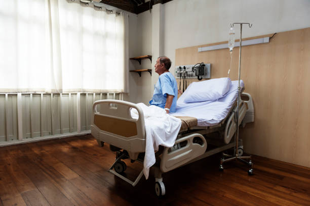 istock A sick elderly staying at a hospital 862589204