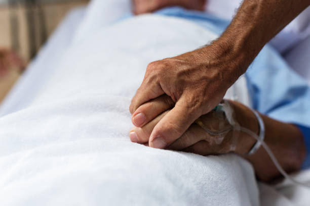 istock A sick elderly staying at a hospital 862589286