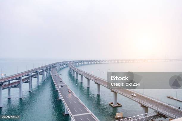 Dalian Xinghai Bay Bridge Stock Photo - Download Image Now - Dalian, Architecture, Bridge - Built Structure