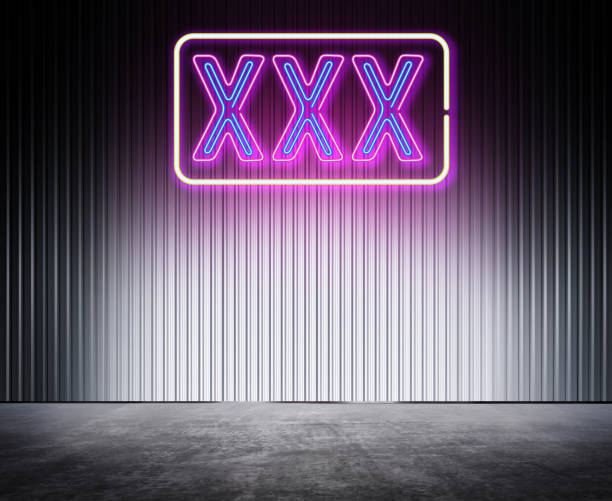 metal platform with XXX sign