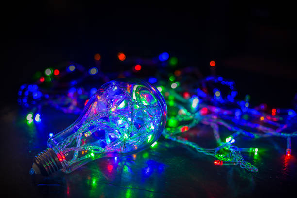 istock The  Abstract Background Light bulb multi color bokeh in shadow image 862601356