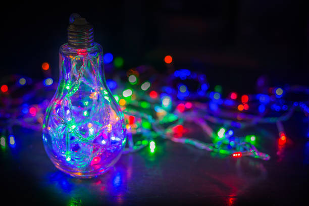 istock The  Abstract Background Light bulb multi color bokeh in shadow image 862602482