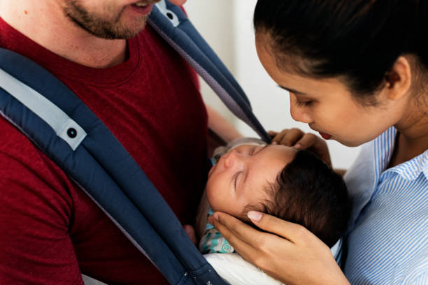 istock Father and mother with a baby 862616044