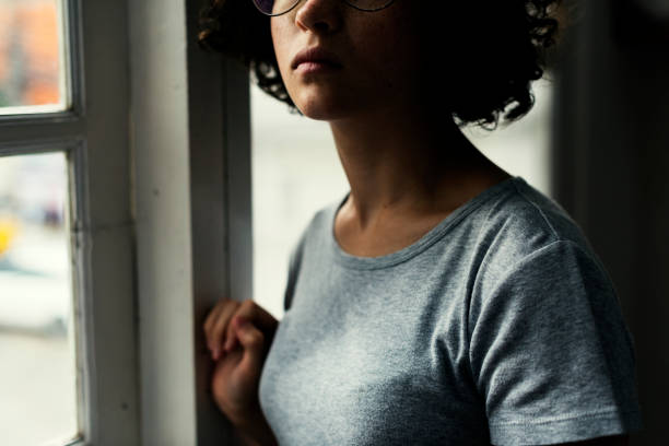 istock Young Caucasian girl with eyeglasses 862624864