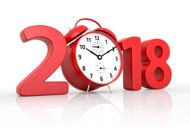 istock New Year 2018 and Red Alarm clock 862624938