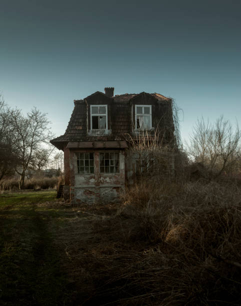 Creepy and scary abandoned house