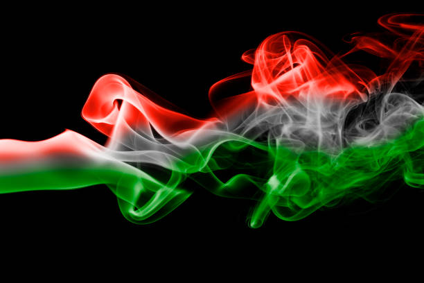 istock Hungary national smoke flag 862625772
