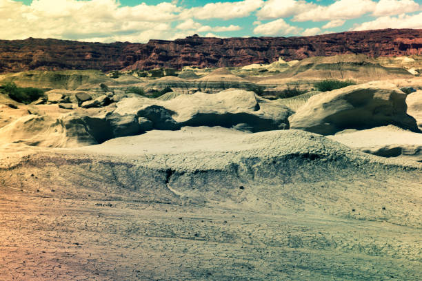 istock Formations of stones in Ischigualasto Park 862629538