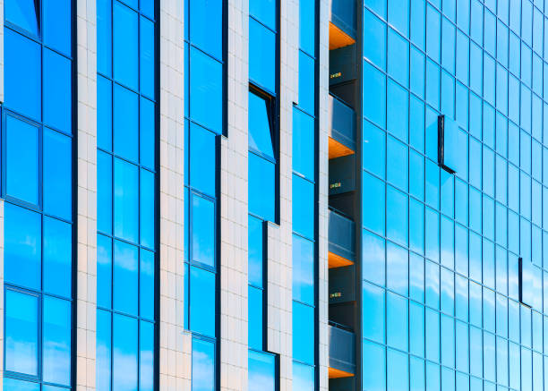 istock Glass windows as details of modern architecture 862632628