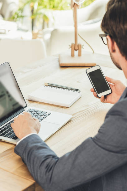 istock Businessman checking phone 862641226