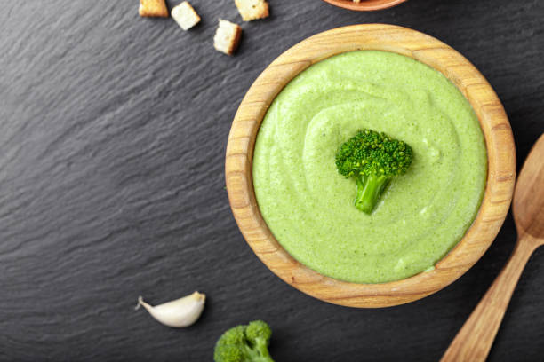 istock cream broccoli soup on a black slate background 862641914