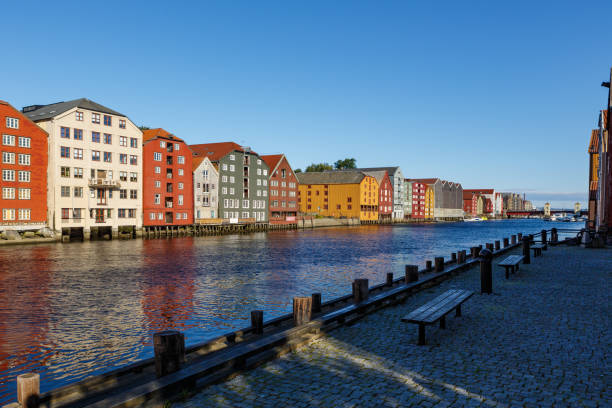 istock Opposite is the old Speicherstadt in Trondheim. 862646312