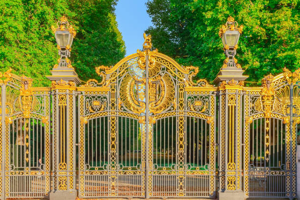 London, UK - October 3, 2017 - Canada Gate, a grand entrance into the Green Park