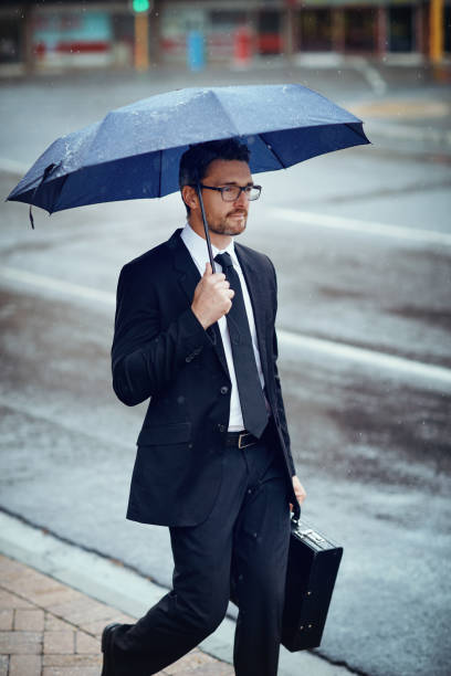 istock The rain won't hinder his focus on succeeding 862654404